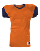 Alleson Athletic Youth Pro Game Football Jersey 751Y - Orange/ Navy