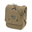 Rothco Canvas Map Case Shoulder Bag With Military Patches. Item