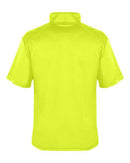 Badger B-Core Short Sleeve Quarter-Zip 4199 - Safety Yellow/ Graphite