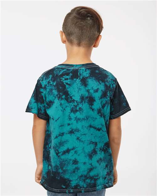 Dyenomite Youth Crystal Tie-Dyed T-Shirt 20BCR