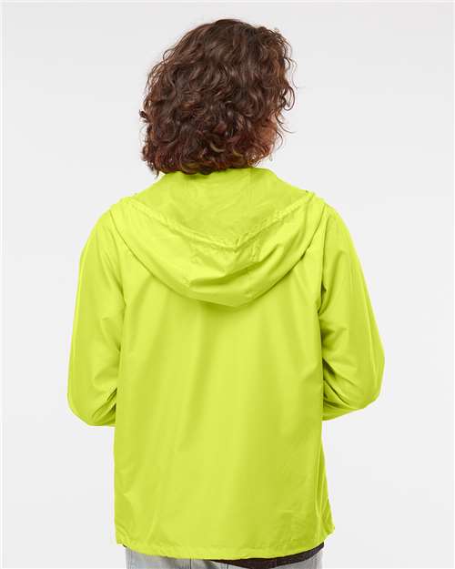 Independent Trading Co. Lightweight Windbreaker Full-Zip Jacket EXP54LWZ - Safety Yellow
