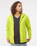 Independent Trading Co. Lightweight Windbreaker Full-Zip Jacket EXP54LWZ - Safety Yellow