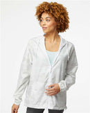 Independent Trading Co. Lightweight Windbreaker Full-Zip Jacket EXP54LWZ - White Camo