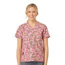 Women's V-Neck Print Scrub Top. Live Chat for Bulk Discounts
