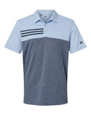 Adidas Heathered Colorblocked 3-Stripes Polo A508