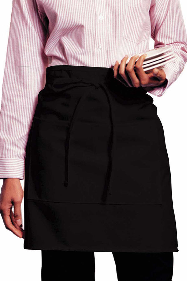 Edwards 2-Pocket Half Bistro Apron [#9007].  Live Chat for Bulk Discounts