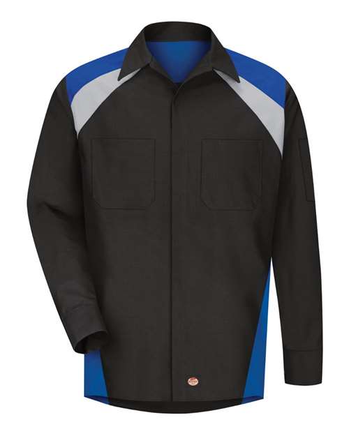 Red Kap Long Sleeve Tri-Color Shop Shirt SY18