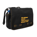 Heavyweight Canvas Classic Messenger Bag With Military Stencil . Item