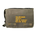 Heavyweight Canvas Classic Messenger Bag With Military Stencil . Item