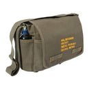 Heavyweight Canvas Classic Messenger Bag With Military Stencil . Item