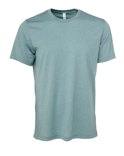 BELLA + CANVAS CVC Jersey Tee 3001CVC - Heather Blue Lagoon
