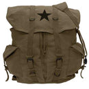 Rothco Vintage Weekender Canvas Backpack with Star. Item