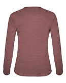 Badger Women's Tri-Blend Long Sleeve T-Shirt 4964 - Maroon Heather