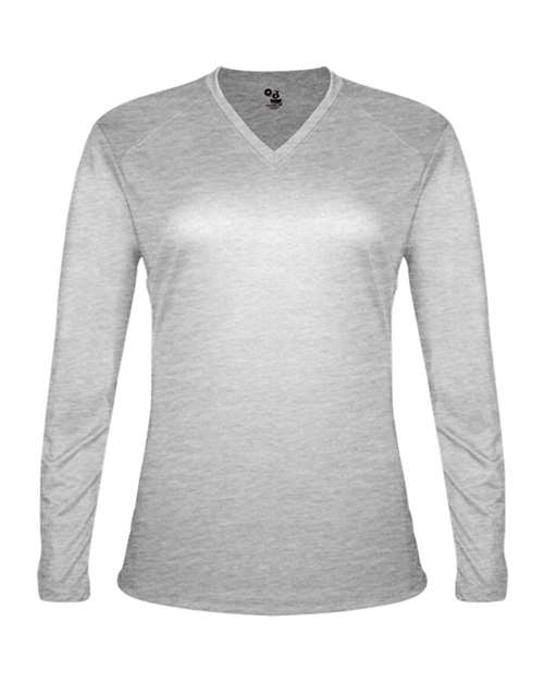 Badger Women's Tri-Blend Long Sleeve T-Shirt 4964 - Oxford