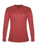 Badger Women's Tri-Blend Long Sleeve T-Shirt 4964 - Red Heather