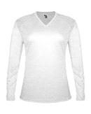 Badger Women's Tri-Blend Long Sleeve T-Shirt 4964 - White