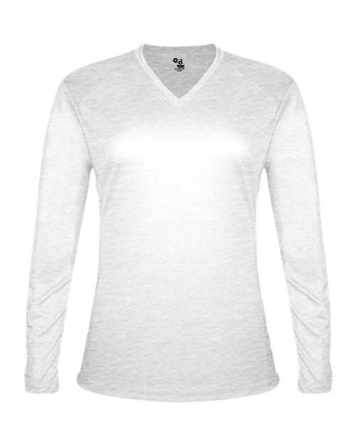 Badger Women's Tri-Blend Long Sleeve T-Shirt 4964 - White