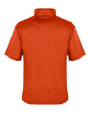 Badger B-Core Short Sleeve Quarter-Zip 4199 - Burnt Orange/ Graphite
