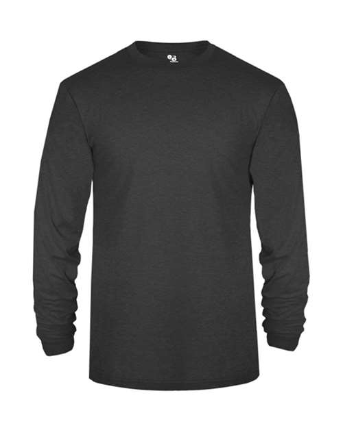 Badger Youth Triblend Long Sleeve T-Shirt 2944 - Black