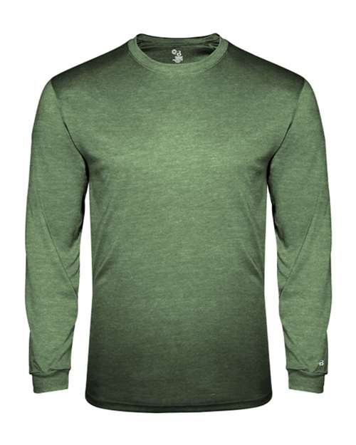 Badger Youth Triblend Long Sleeve T-Shirt 2944 - Forest Heather