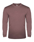 Badger Youth Triblend Long Sleeve T-Shirt 2944 - Maroon Heather