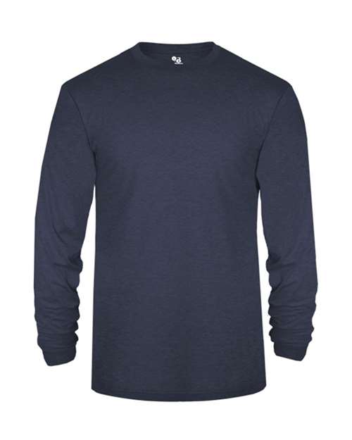 Badger Youth Triblend Long Sleeve T-Shirt 2944 - Navy