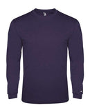 Badger Youth Triblend Long Sleeve T-Shirt 2944 - Purple