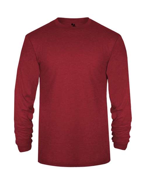 Badger Youth Triblend Long Sleeve T-Shirt 2944 - Red
