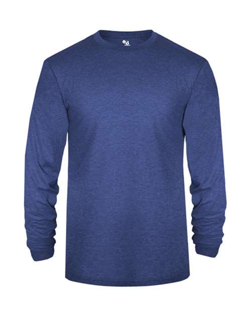 Badger Youth Triblend Long Sleeve T-Shirt 2944 - Royal Heather