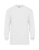 Badger Youth Triblend Long Sleeve T-Shirt 2944 - White