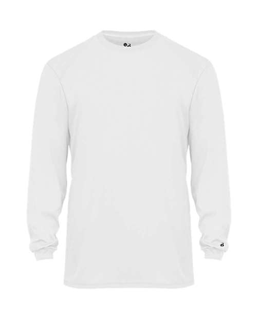 Badger Youth Triblend Long Sleeve T-Shirt 2944 - White