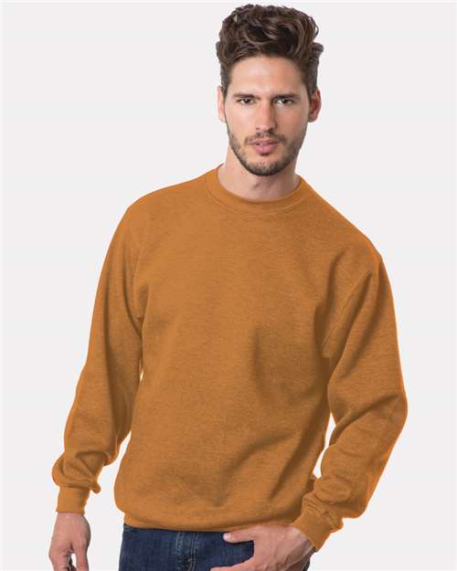 Bayside USA-Made Crewneck Sweatshirt 1102 - Caramel Brown