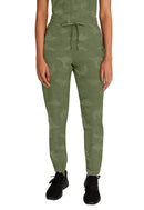 Healing Hands Tate Jogger Camo Pant Petite.  Item 9350P in HH PURPLE LABEL.  Live Chat for Bulk Discounts.