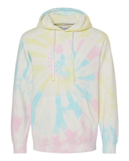 Independent Trading Co. Midweight Tie-Dyed Hooded Sweatshirt PRM4500TD