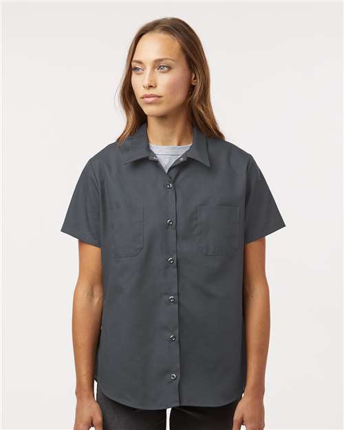 dickies women dress Dickies Women's Industrial Short Sleeve Work Shirt 5350