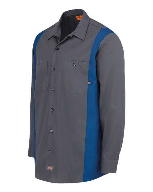 Dickies Industrial Colorblocked Long Sleeve Shirt - Tall Sizes 5524T