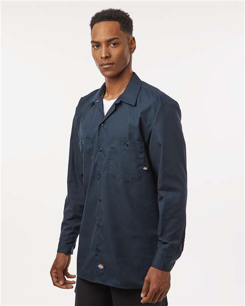 Dickies Industrial Long Sleeve Work Shirt - Tall Sizes L535T