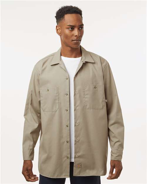 Dickies Industrial Long Sleeve Work Shirt - Tall Sizes L535T
