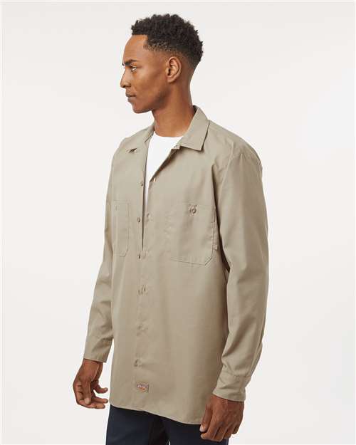 Dickies Industrial Long Sleeve Work Shirt - Tall Sizes L535T