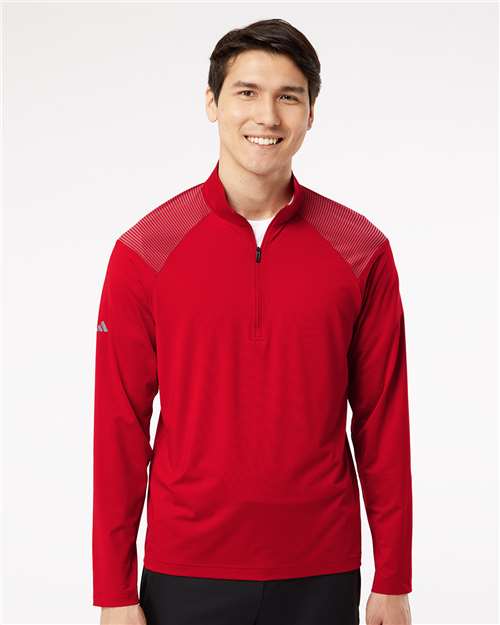 Adidas Shoulder Stripe Quarter-Zip Pullover A520