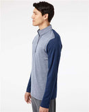 Adidas Heather Block Print Quarter-Zip Pullover A522