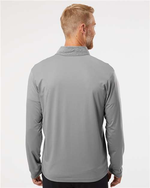 Adidas Heather Block Print Quarter-Zip Pullover A522
