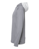 Adidas Textured Mixed Media Hooded Sweatshirt A530