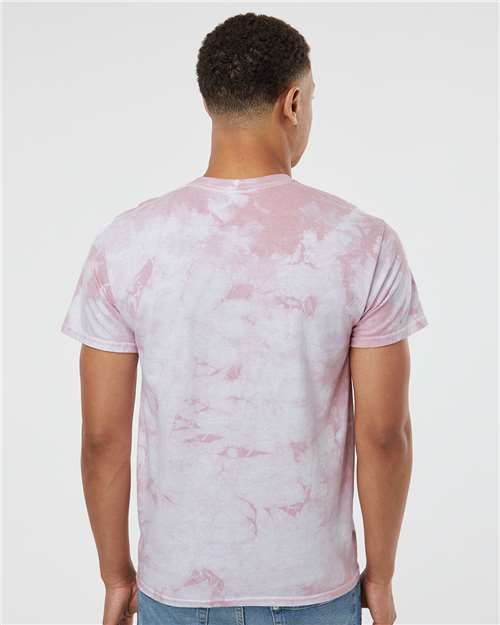 Dyenomite Crystal Tie-Dyed T-Shirt 200CR - Rose