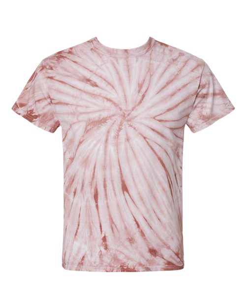 Dyenomite Cyclone Pinwheel Tie-Dyed T-Shirt 200CY - Copper