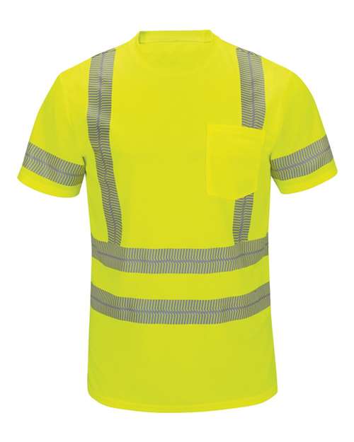 Red Kap High Visibility Short Sleeve T-Shirt - Tall Sizes SVY4T