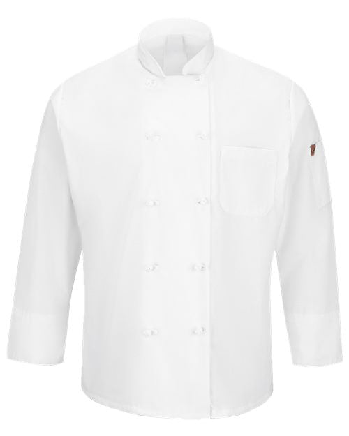 Chef Designs Mimix™ Ten Knot Button Chef Coat with OilBlok 044X
