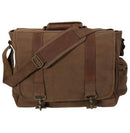 Rothco Vintage Canvas Pathfinder Laptop Bag With Leather Accents. Item