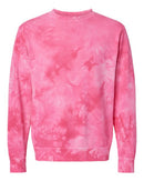 Independent Trading Co. Midweight Tie-Dyed Crewneck Sweatshirt PRM3500TD