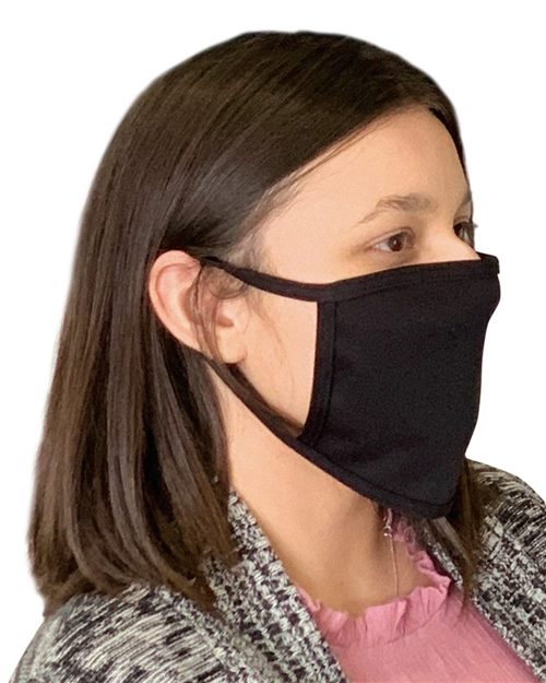 Bayside USA-Made 100% Cotton Face Mask 1900